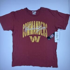 Washington Commanders Shirt Womens Large Red NFL Football '47 Graphic Tee